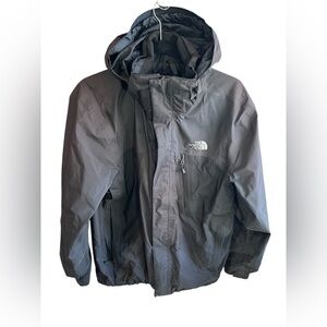 The North Face Black Gortex Shell Rain Jacket Coat Outdoor Hiking Size Medium